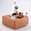 Christmas Tree & Gift Train Wooden Music Box, Gift for Kids
