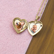 Personalized 14k Yellow Gold Always In My Heart Photo Locket