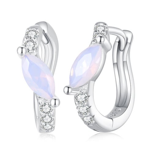 Opal Ear Clips Earrings