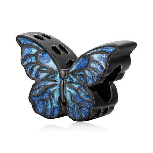 Dark Blue Butterfly Charm
