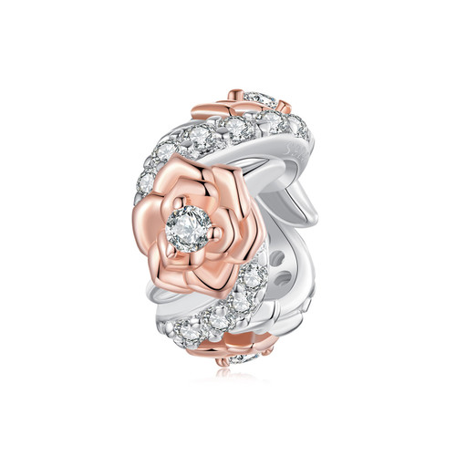 Rose Spacer Beads Charm