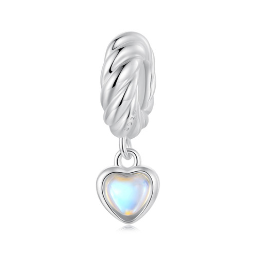 Dynamic Heart Silicone Stopper Bead Charm