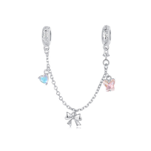 Ballet Bow Safety Chain Charm