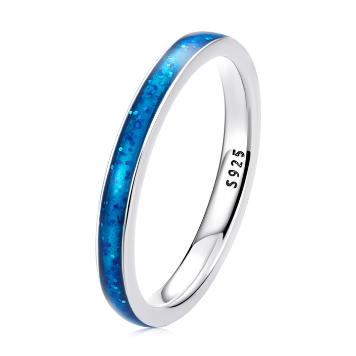 Klein Blue Enamel Ring