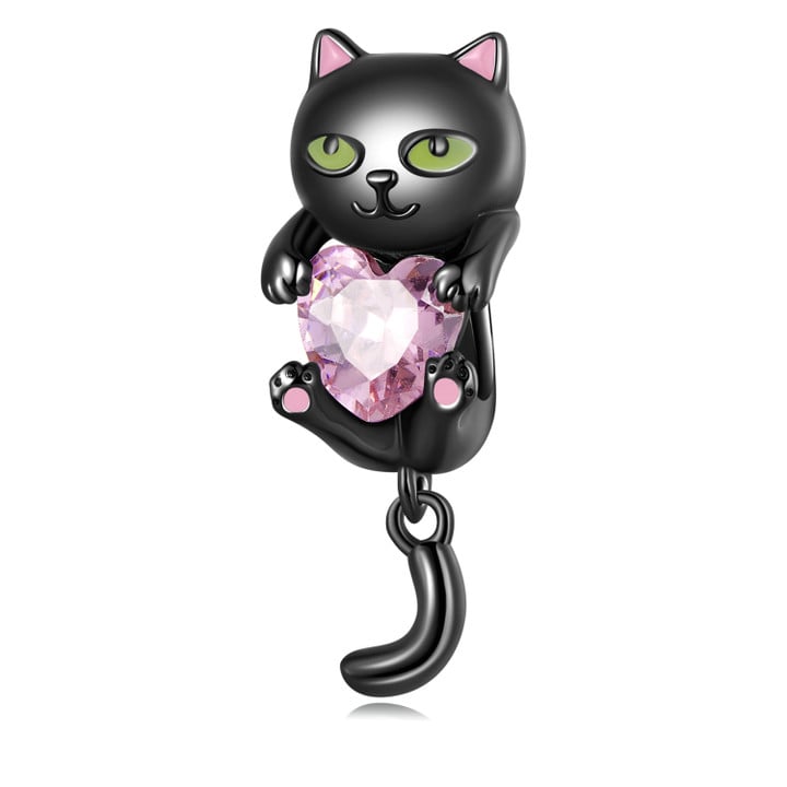 Black Cat Bead Charm
