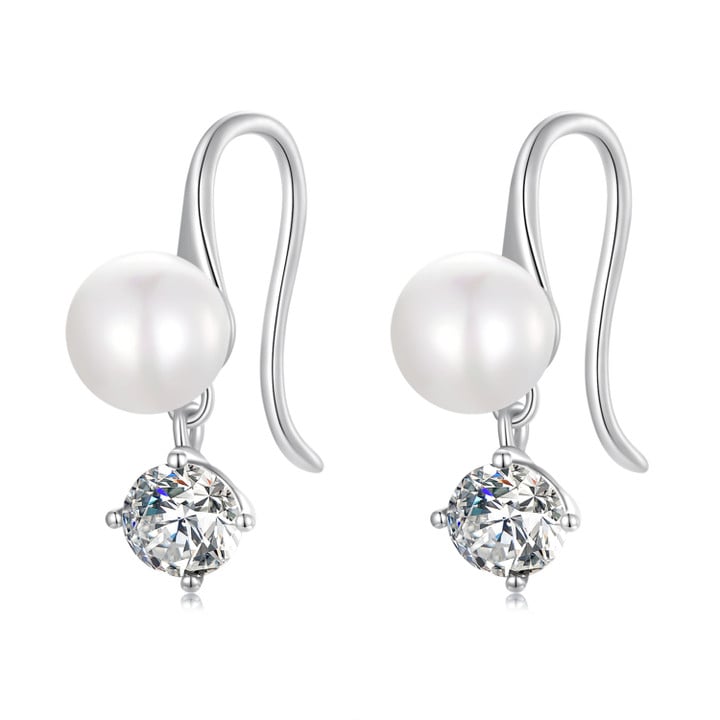 Pearl Ear Hooks Earrings