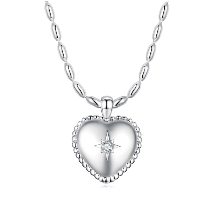 Millet & Heart Necklace