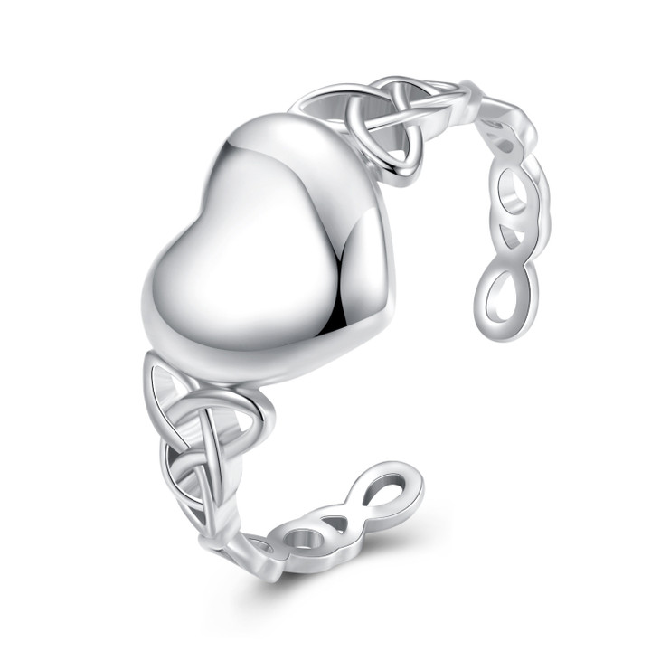 Heart-Shaped Celtic Knot Ring