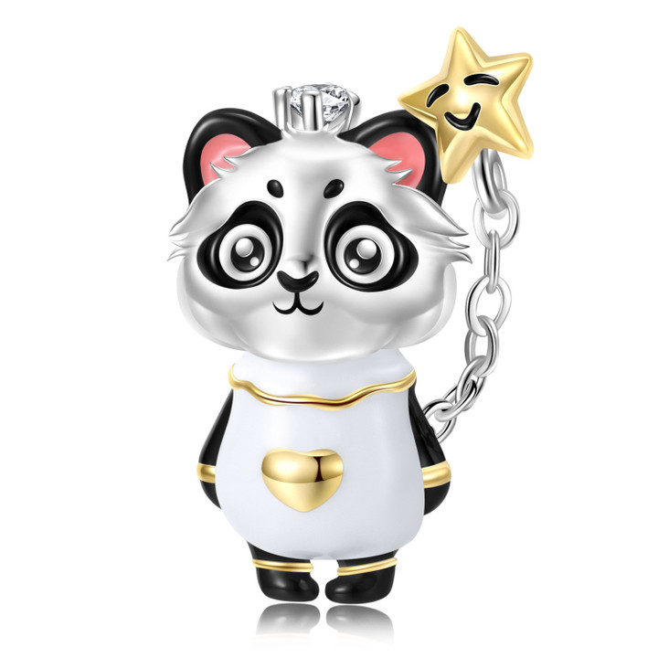 Panda with a Star Charm