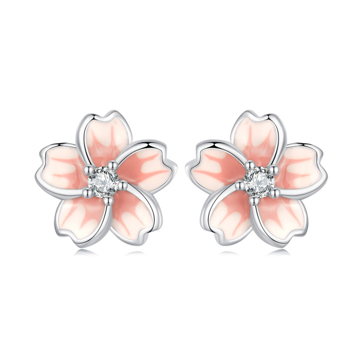 Cherry Blossom Stud Earrings