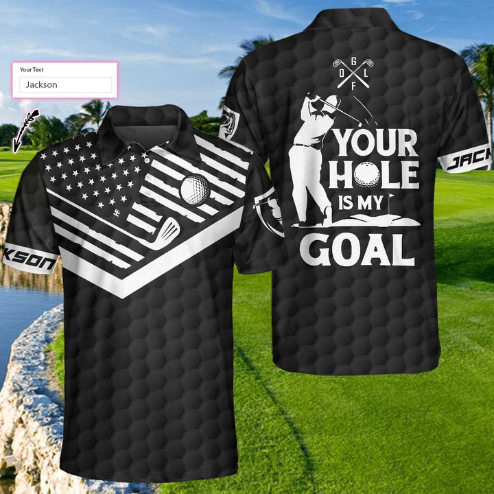 Personalized Your Hole Is My Goal Men Polo Shirt