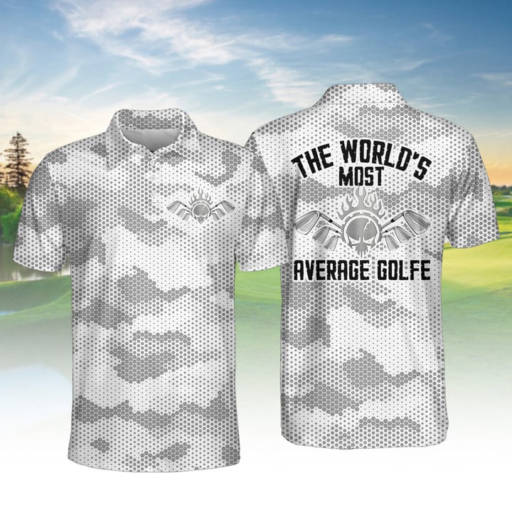 The World's Most Average Golfe Men Golf Polo Shirt
