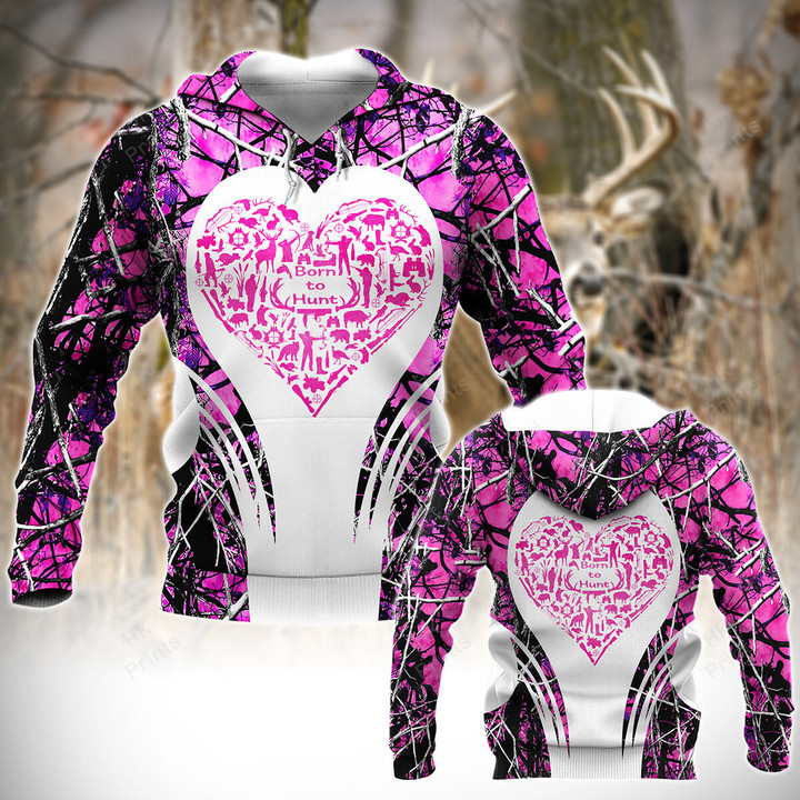 Hunting Heart Shape Pink Camouflage Hunting Apparels