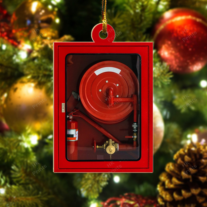 Firefighter Fire Hydrant Cabinet Ornament