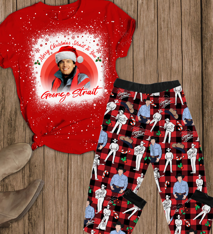 Merry Christmas Strait To You Pajamas Set V2 Premium Version