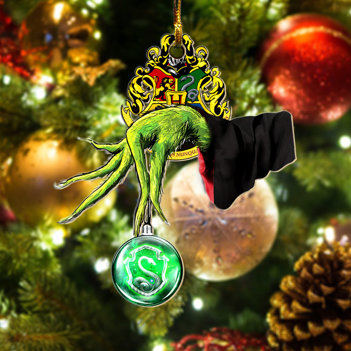 Gr Hand HRP Slytherin Galaxy Ornament