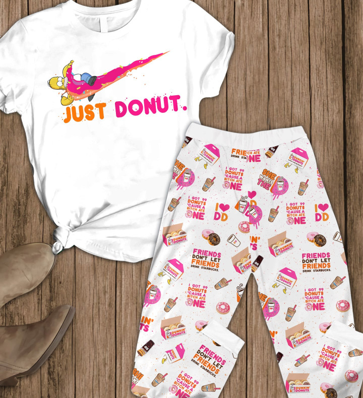 TS Just Donut Short Sleeve Pajamas Premium Version