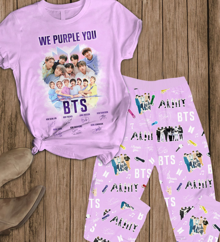 We Purple You BTBoys Short Sleeve Pajamas 0701