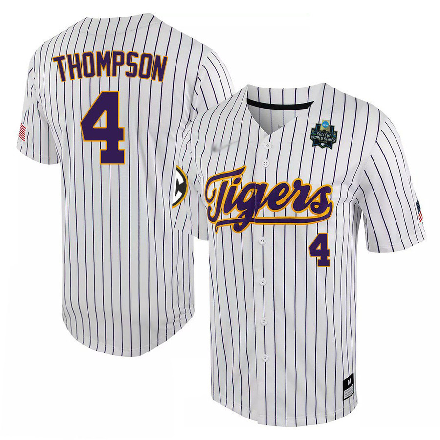 LSU Tigers College Baseball World Series Custom Jersey - All Stitched -  Vgear