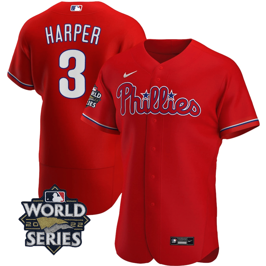 harper phillies world series jersey