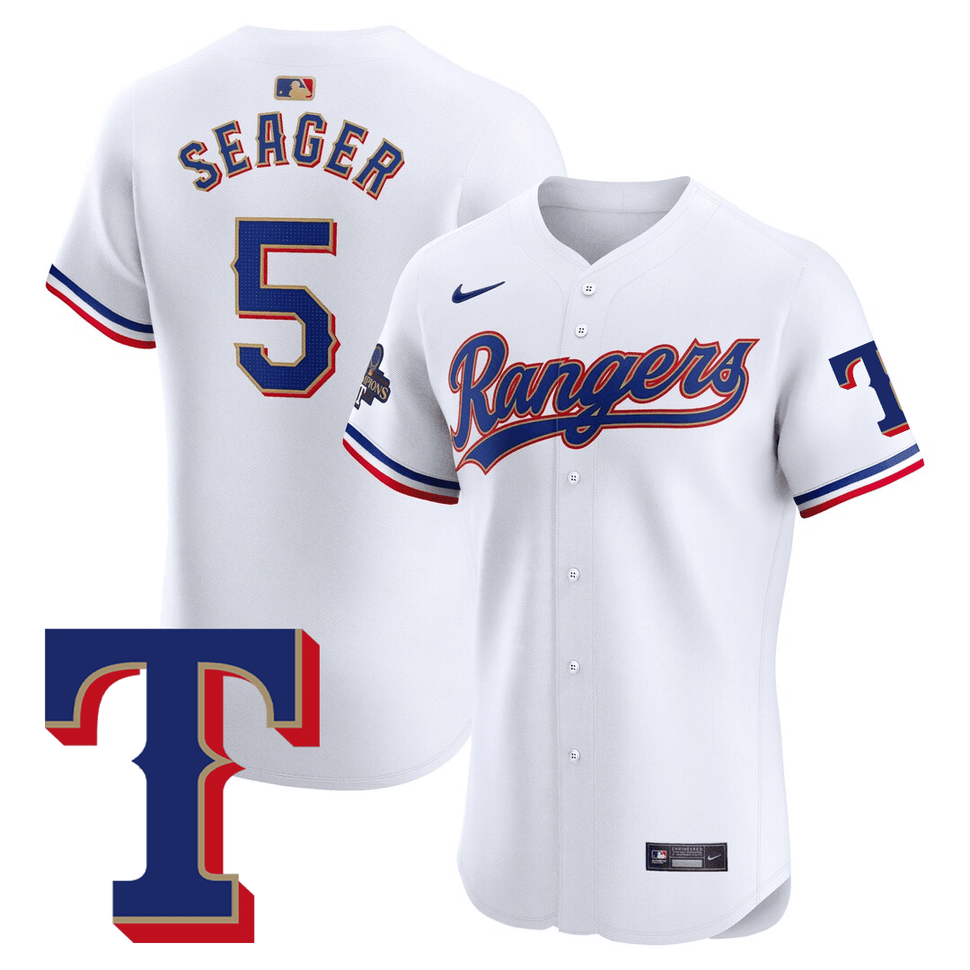 Texas Rangers 34 Patch Texas Rangers Gold Trim Jersey - T Patch - Legends Thread
