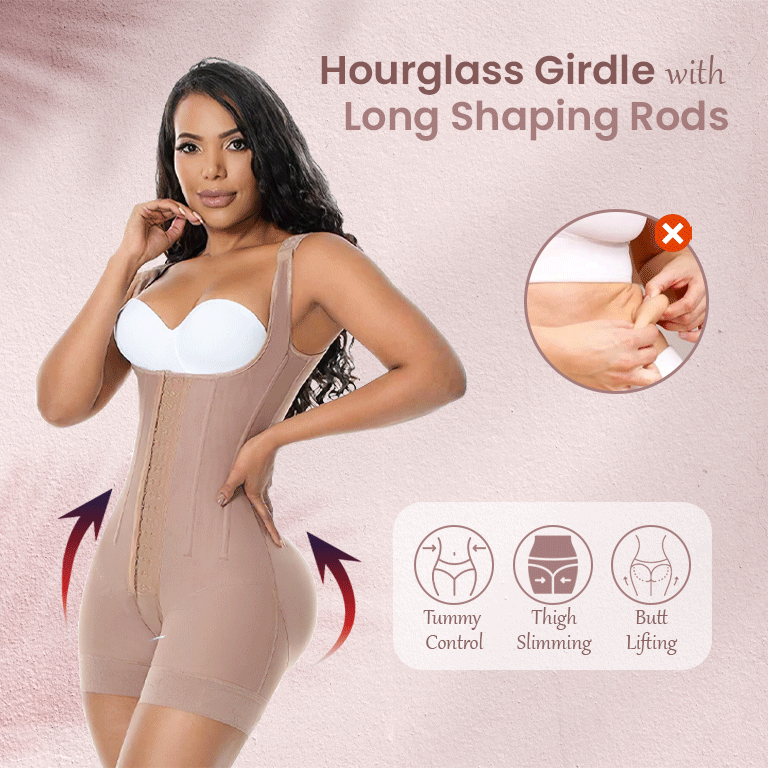 Hourglass Girdle with Long Shaping Rods