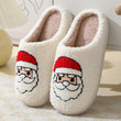 Christmas Cute Cartoon Santa Claus Cotton Slippers