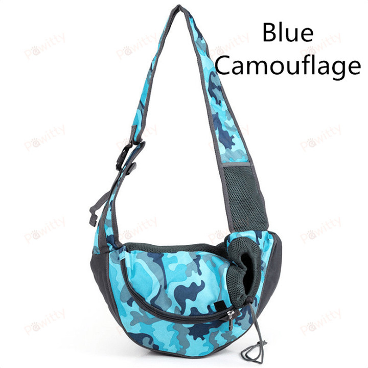 Pet Puppy Carrier Outdoor Travel Dog Shoulder Bag Mesh Oxford Single Comfort Sling Handbag Tote Pouch