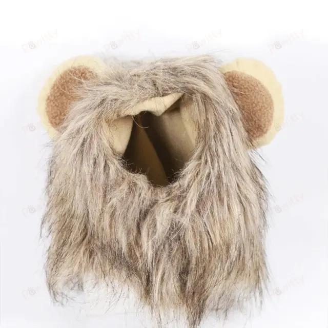 Cute Lion Mane Cat Wig Costume Cosplay Funny Pet Accessories Lion Mane for Cat Pet Decor