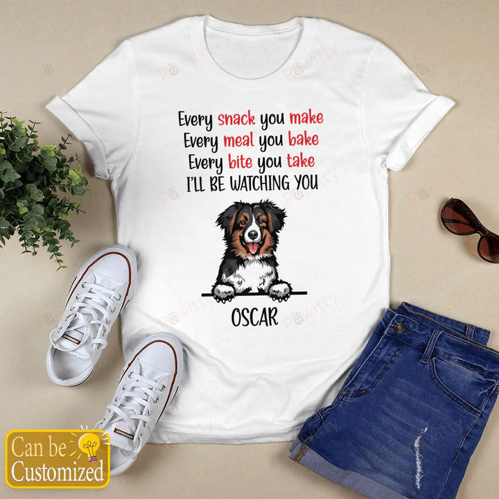 Every Snack You Make, Custom Dog Photo and Dog Name, Personalized Gifts for Dog Lovers