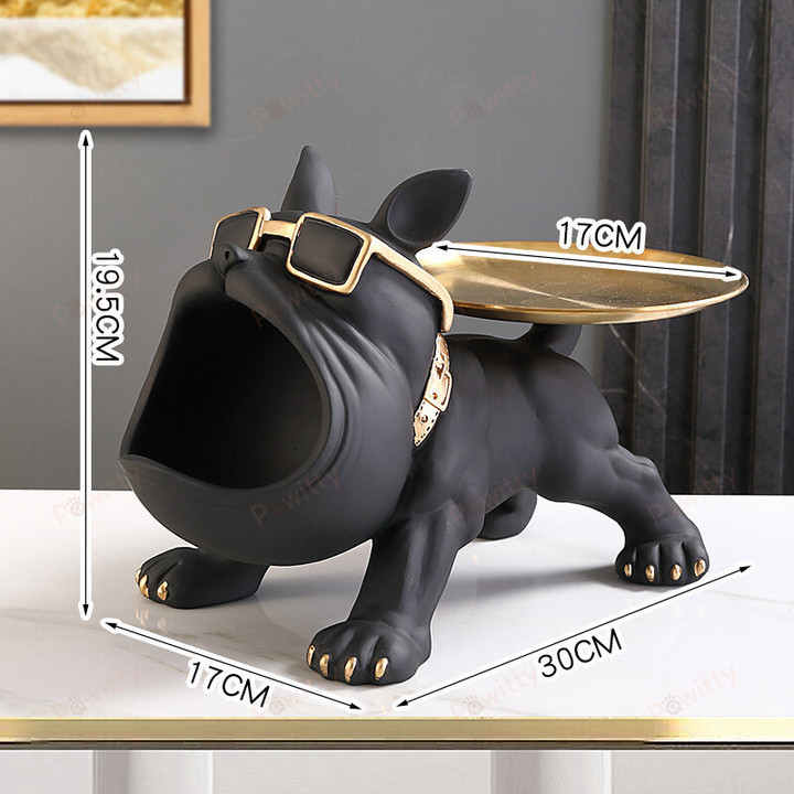 Big Mouth French Bulldog Butler Storage Box with Tray Nordic Table