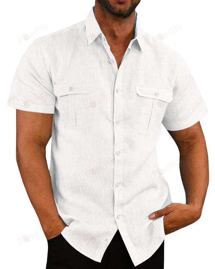 Men Casual Short Sleeve Shirt