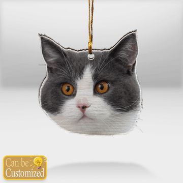 Custom Cat Print Ornaments