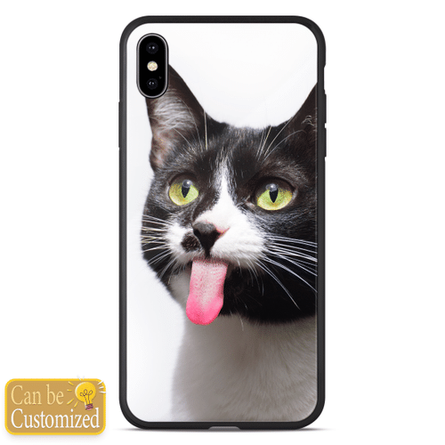 Custom Cat Print iPhone XS Max Case