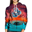 A Psychedelic Womens A1722 3D Pullover Printed Over Unisex Hoodie