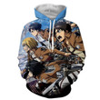 Survey Corps Army Attack On Titan B130 3D Pullover Printed Over Unisex Hoodie