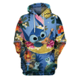 Pull Over Lilo Stitch B96 3D Pullover Printed Over Unisex Hoodie