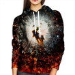 The Other Side Womens A2315 3D Pullover Printed Over Unisex Hoodie