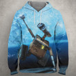 Wall-E 0088 A971 3D Pullover Printed Over Unisex Hoodie