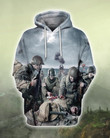 Combat Medic In Battlefield Art#641 3D Pullover Printed Over Unisex Hoodie