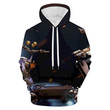Overwatch Hoodie - Confrontation 3D Print Black Hooded Pullover Sweatshirt