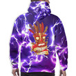 Crash Bandicoot Hoodies - Aku Aku 3D Print Purple Pullover Sweatshirt