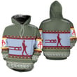 Boba Fett Nordic Christmas Knitting Pattern 3D Jersey Hoodie