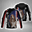 Basset Hound Dog All Over Printed Unisex 3D Hoodie All Over Print HSEYI