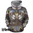 Knight Templar Armor 3D Full Printing Hoodie Dqh1408