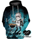 Cooking With Jason Art#870 3D Pullover Printed Over Unisex Hoodie