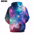 Febelle New Fashion Galaxy Hoodies Print 3D Graphic Printed Star Pattern Tops Sweatshirt Casual Pullover Hoody #255143 SH4548