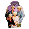 The Golden Girls B442 3D Pullover Printed Over Unisex Hoodie