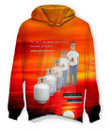Propane Lightweight A334 3D Pullover Printed Over Unisex Hoodie