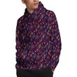 Purple Bohemian Dream Catcher Print Pullover Hoodie